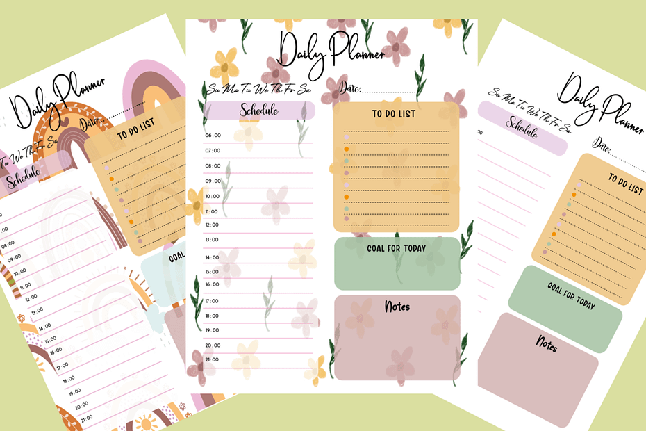 daily planner online free printable